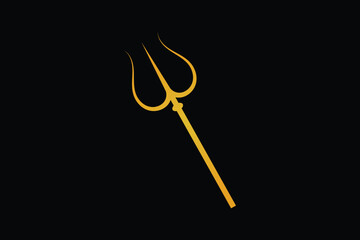 Trishul Vector icon, god trishul icon, Shiva Mahadev Trishul icon, Shiva Trishul icon, Trishule icon.