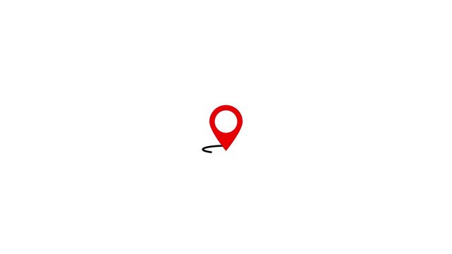 Map pin for location marking and place identification. Location icon for navigation, destination focus, and position reference. Simple geographic marker for maps, routes, and location context.