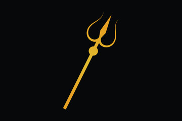 Trishul Vector icon, god trishul icon, Shiva Mahadev Trishul icon, Shiva Trishul icon, Trishule icon.