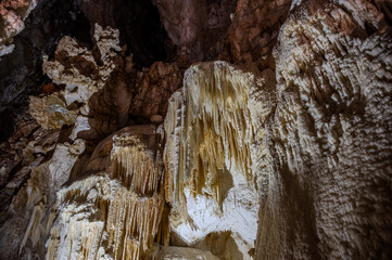 The Frasassi Caves are underground karst caves located in the municipality of Genga, in the...