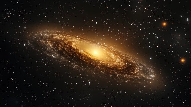 Intricate details of a spiral galaxy illuminated in deep space showcasing cosmic beauty, Spiral galaxy in deep space