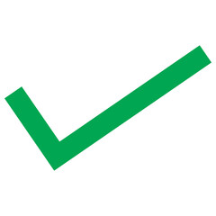 Green Checkmark Icon &ndash; Flat Vector Symbol for Success, Approval, or Correct Feedback