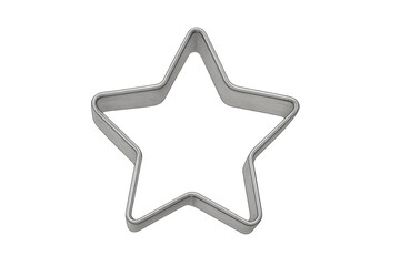 Obraz premium Baking star cookie cutter outline metal tool