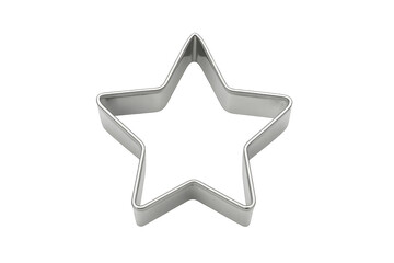Obraz premium Star shaped metal cookie cutter for baking