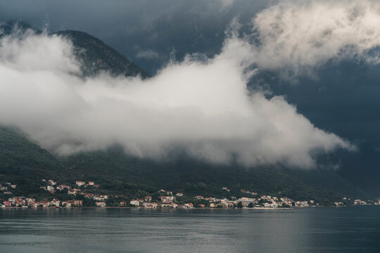 A view of Myo village after the rain in the municipality of Kotor, Montenegro. 