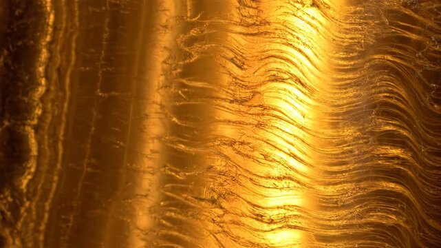 Golden Tiger's Eye Stone Macro Texture