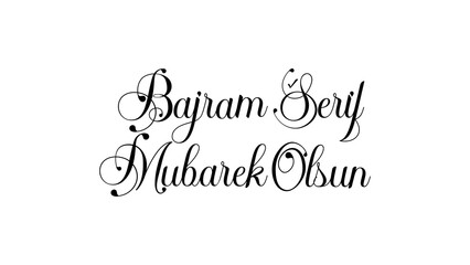Fototapeta premium Bajram Šerif Mubarek Olsun