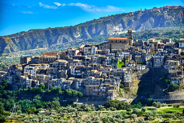 Obraz premium The village of Badolato, Calabria, Italy