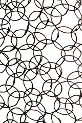 Obraz premium Abstract grunge black and white distressed texture rips tears and rust transparent crumpled industrial overlay background