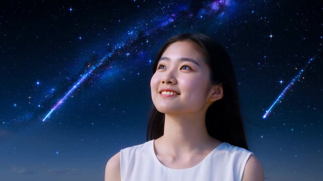 Glitter of shooting stars.