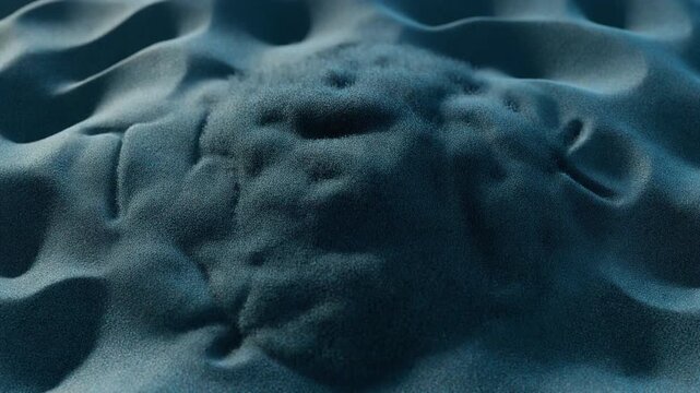 Kinetic Sand Sculpture. Thank You For Watching Animation. Texture/Organic. The letters are sculpted and then slowly dissolve back into a smooth flowing mound of sand.
