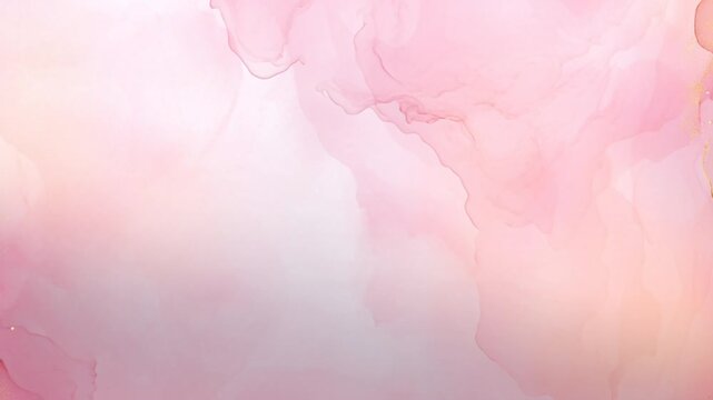 abstract pink watercolor background with gold glitter