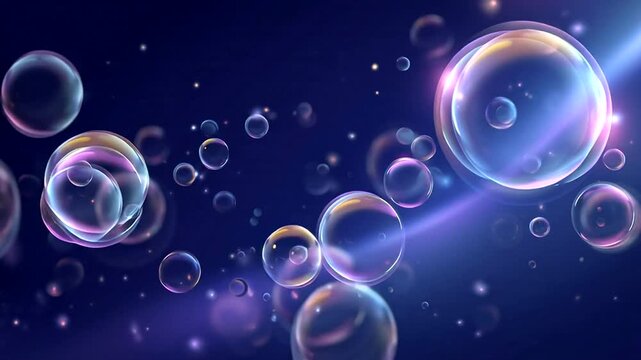 abstract background with bubbles