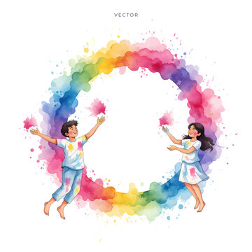 holi indian festival of color background.