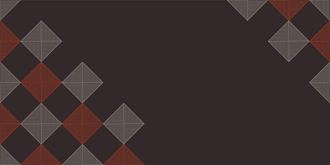 Abstract creative background, web banner. Abstract geometric shapes composition. Color striped rhombuses background. Vector color illustration.