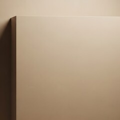 A minimalist beige corner with subtle shadow effect