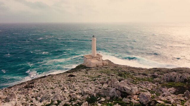 Panorama con faro della Palacia - Otranto - Salento