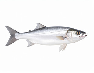 Fototapeta premium Fish Close Up, Whole Fresh Seafood on White Background
