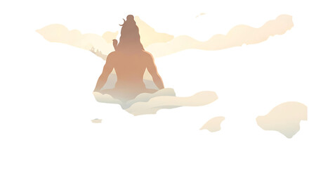 Cultural Maha Shivratri Shiv Illustration Transparent PNG for Festival Articles