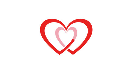 Interconnected hearts symbolizing love.