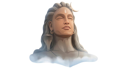 Artistic Maha Shivratri Shiv Illustration Transparent PNG of Lord Shiva