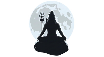 Artistic Maha Shivratri Shiv Illustration Transparent PNG of Lord Shiva