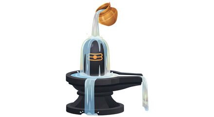 Traditional Maha Shivratri Shiv Ling Illustration Transparent PNG Symbol of Faith
