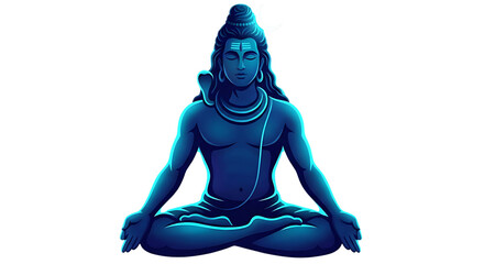 Traditional Maha Shivratri Shiv Illustration Transparent PNG for Religious Media