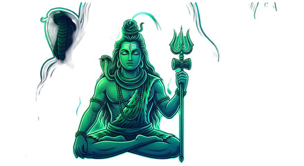 Holy Maha Shivratri Shiv Illustration Transparent PNG Depicting Lord Shiva