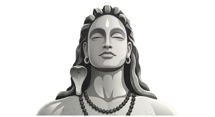 Divine Maha Shivratri Shiv Illustration Transparent PNG for Spiritual Publications