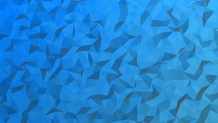 Obraz premium Abstract blue background, geometric low poly pattern, 3d triangle texture, modern mosaic wallpaper, futuristic crystal design, cyan polygonal backdrop, digital tech art, creative surface render.