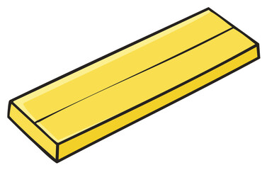 Illustration of Yellow Wooden Board Planks Wood Material Timber Lumber Carpentry