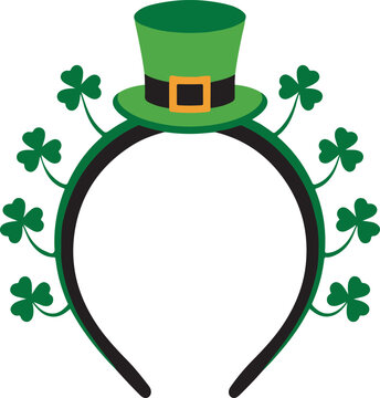 St. Patrick's Day Festive Green Clover Bopper Headband