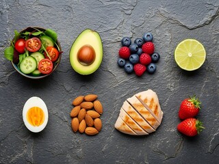 Nutritious food components for a balanced and ketogenic dietary approach