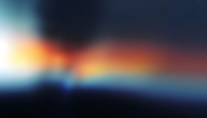 Abstract blurred background with vibrant orange blue and white hues