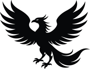 Obraz premium Phoenix, Legendary Firebird Icon