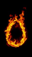 Fototapeta premium Flaming Easter Egg Design