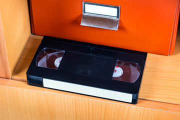 Video Tape Cassette closeup