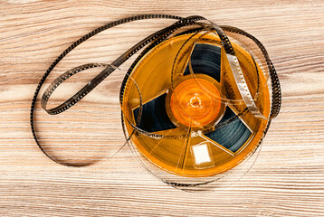 Old Film Reel closeup