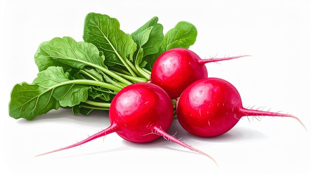 Radieschen isoliert