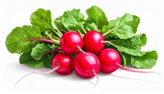 Radieschen isoliert