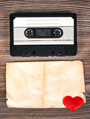 Tape Cassette with a Blank Paper