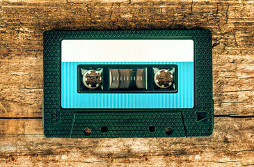 Audio Tape Cassette closeup