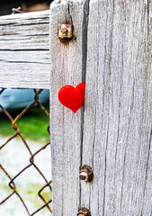 Red Heart Shape closeup