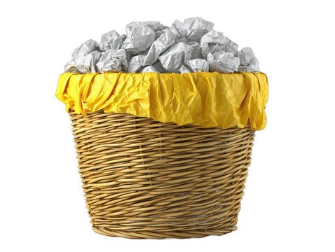 papierkorb isolated on a white background ar 43