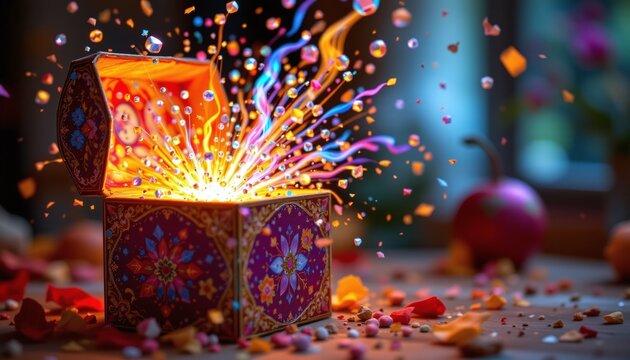 A captivating close up scene captured from a third person perspective, where a vibrant