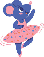 Ballerina Mouse Cartoon