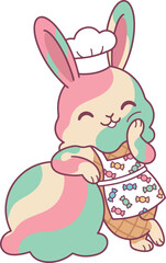 Candy Swirl Bunny Baker