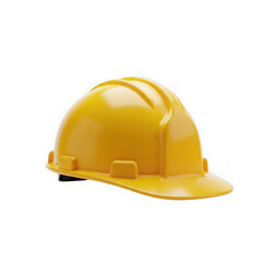 Fototapeta premium Yellow hard hat isolated on transparent background
