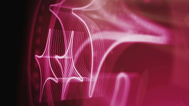 Artificial intelligence Ai symbol abstract digital concept. Global network and cyber technology background seamless and looped 3d animation.